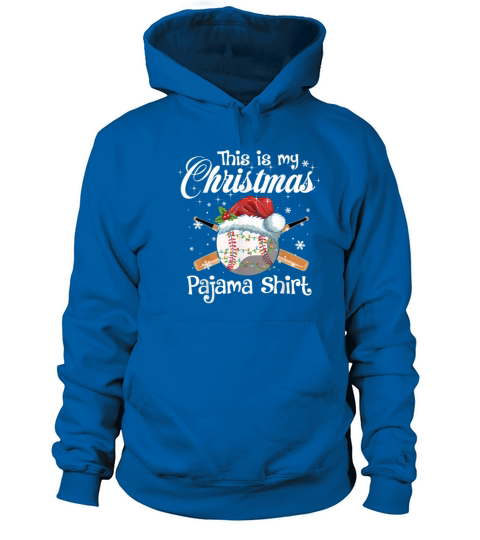 This Is My Christmas Baseball Pajama Gift For Boys Women's Hoodie