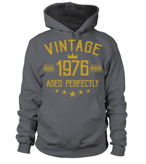 1976 - Vintage 1976 41 years old B-day 41st Birt Men's Hoodie