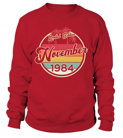 Vintage 80s November 1984 35th Birthday Gift Idea Women's Sweatshirt