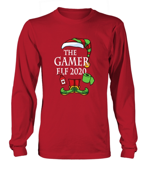 The Gamer Elf 2020 Family Matching Christmas Women's Long Sleeve