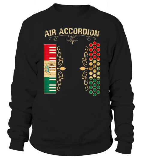 Mexican Flag Vintage Air Accordion Sweatshirt Unisex