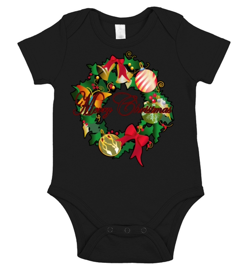 Christmas Short Sleeve Baby One-Piece