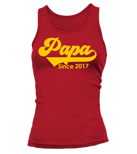 Papa Since 2017 Fathers Day Women's Tank Top