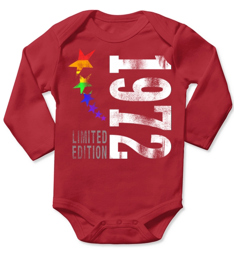 Born in 1972 Long Sleeve Baby One-Piece