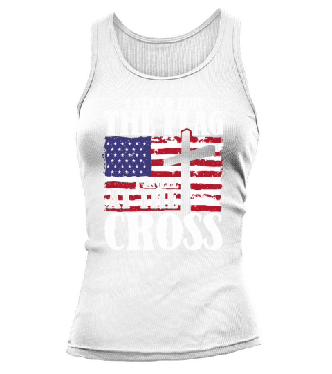 I Stand For The Flag And Kneel For The Cross USA Women's Tank Top