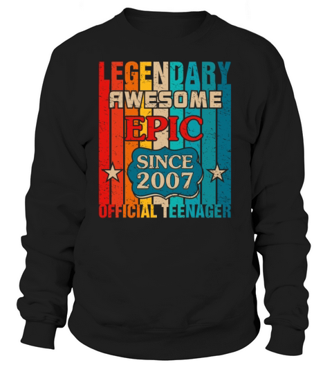 Official Teenager Ambition 13th Birthday Awesome S Women's Sweatshirt
