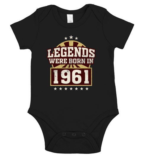 60th birthday gift vintage 1961 60 years Short Sleeve Baby One-Piece
