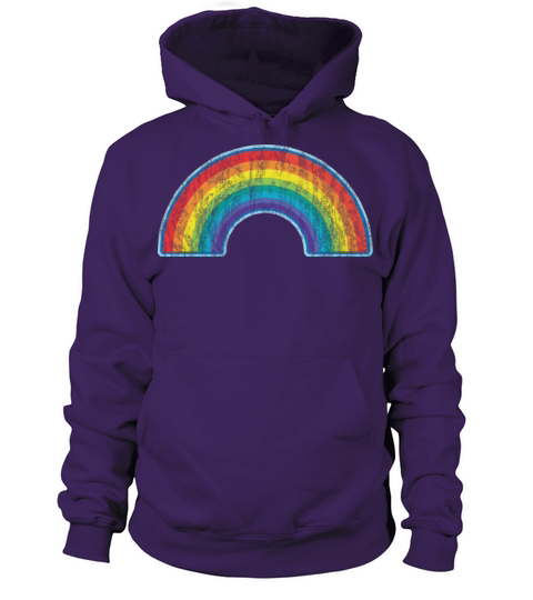 Vintage Full Rainbow Women's Hoodie