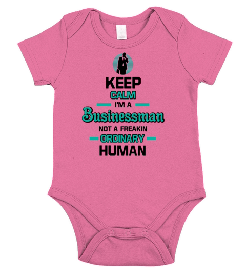 Keep Calm Im A Businessman Short Sleeve Baby One-Piece