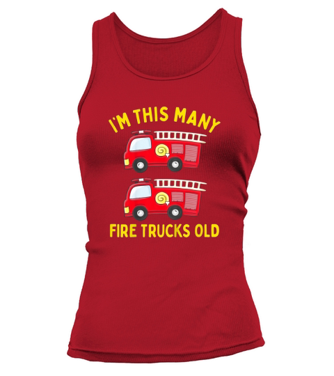 I Am This Many Fire Trucks Old Tank top Woman