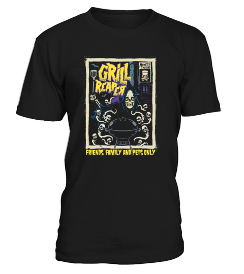 Horror Art Bbq Grill Chef Psychobilly Punk Art Men's T-Shirt