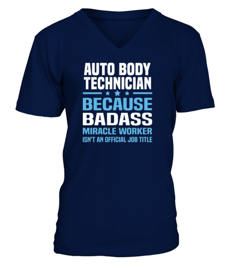 Auto Body Technician V-Neck T-shirt