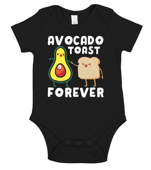Avocado Toast Guacamole Vegan Couples Cool Gift Short Sleeve Baby One-Piece
