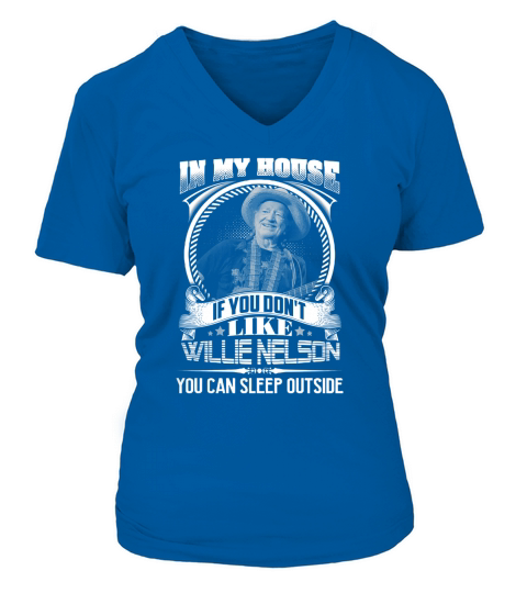 CS-Willie Nelson V-neck T-Shirt Woman