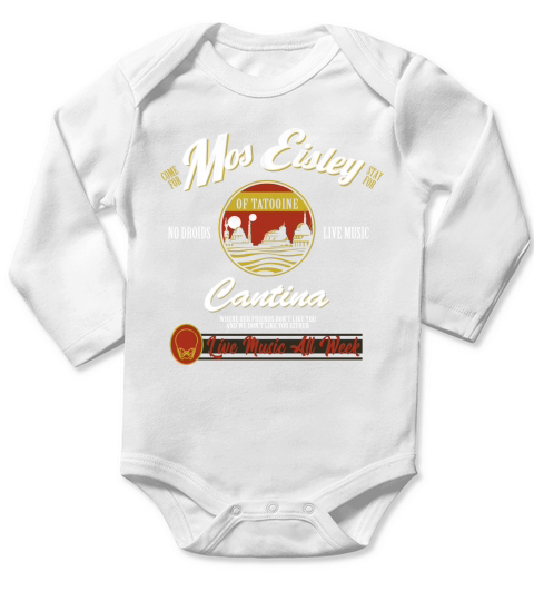 The Mandalorian Mos Eisley Cantina Tatooine Long Sleeve Baby One-Piece