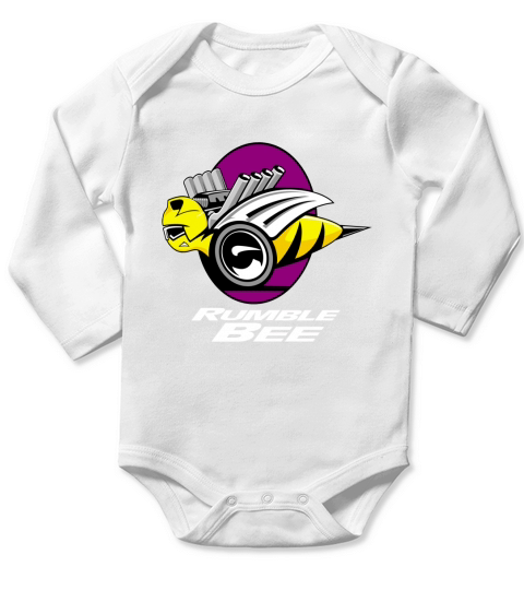 Rumble Bee Truck Logo T-Shirts Long Sleeve Baby One-Piece