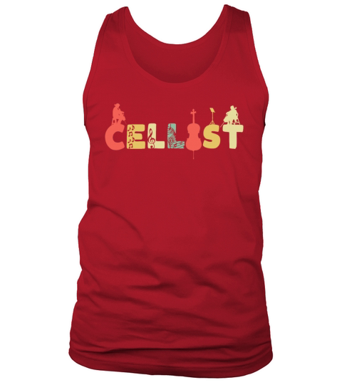 Retro Cello Vintage Cellist Violoncello Tank Top Unisex