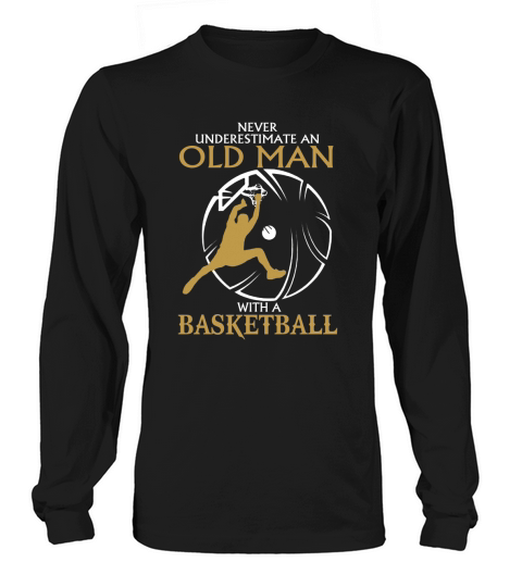 Old Man With A Basketball Women's Long Sleeve