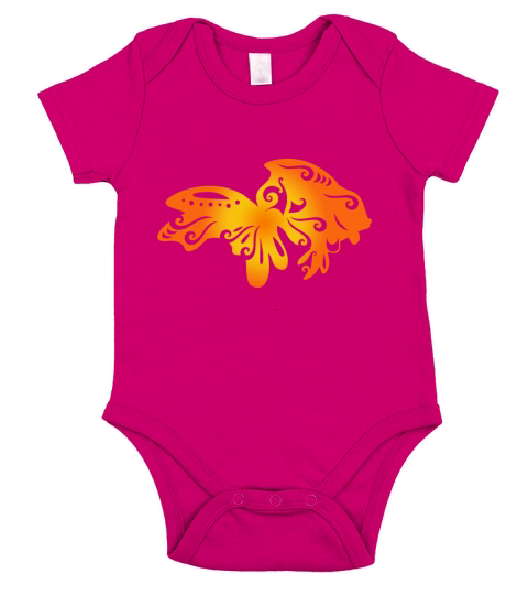 Maori Goldfish Polynesian Tribal Tattoo Gift Idea Short Sleeve Baby One-Piece