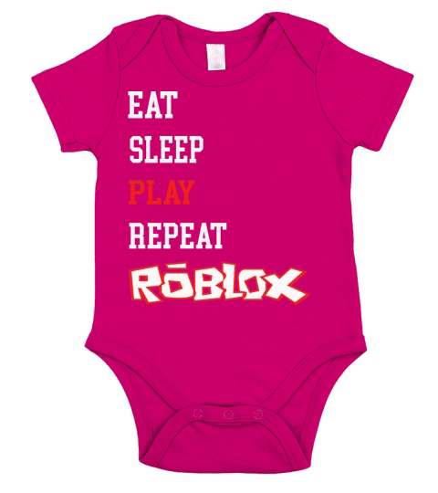 Roblox Eat Sleep Play Repeat Short Sleeve Baby One-Piece