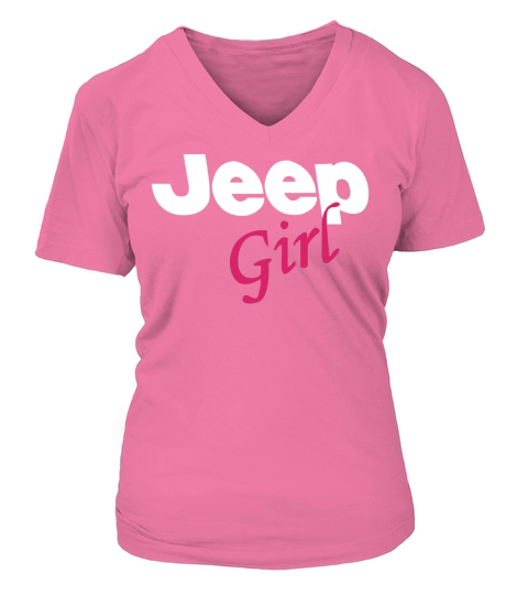 Jeep Girls T Shirt V-neck T-Shirt Woman