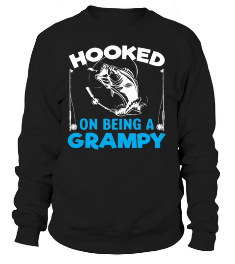 grandpa grandfather fishing angler Women's Sweatshirt