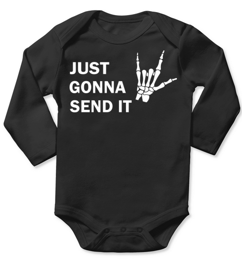 Just gonna send it skeleton scary Halloween gift Long Sleeve Baby One-Piece