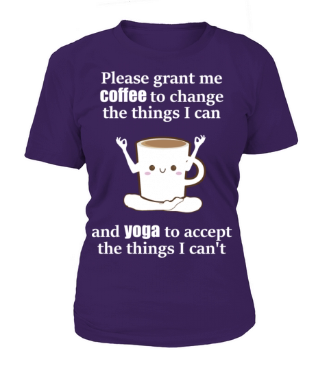Cute Coffe Cup doing Yoga Women's T-Shirt