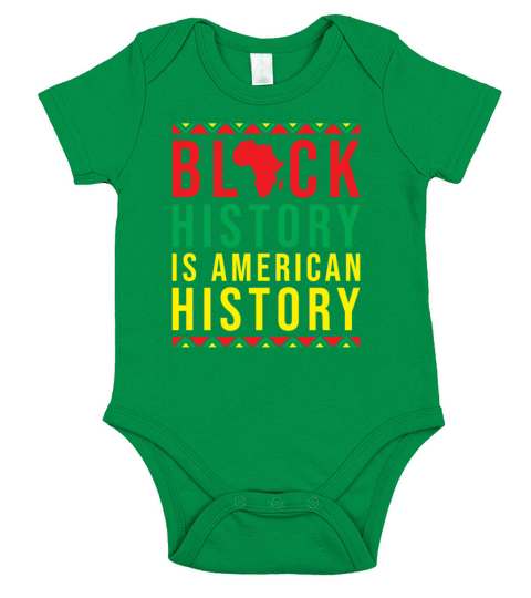 Black History Month American History Short Sleeve Baby One-Piece