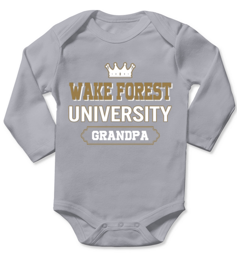 Wake Forest University Grandpa Great Gift For Grandparents Long Sleeve Baby One-Piece