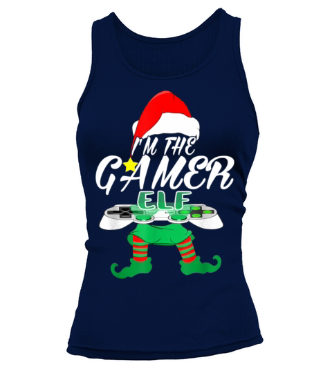 Gamer Elf Matching Family Group Christmas Ugly Women's Tank Top