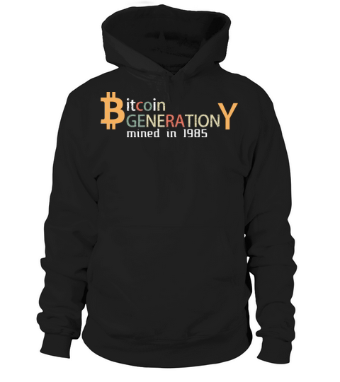 Bitcoin Millenial 1985 BTC Blockchain Crypto Gift Women's Hoodie