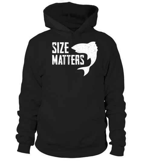 Size matters big cool white fish, fishing present Women's Hoodie