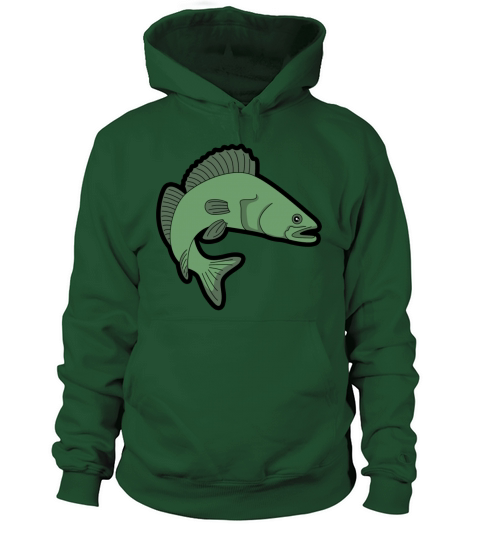 Zander pikeperch fish fishing hobby fisher present Women's Hoodie