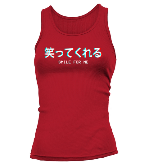 Smile For Me Japanese Vaporwave Aesthetic Gift Women's Tank Top