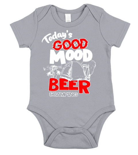 Beer and Camping Short Sleeve Baby One-Piece