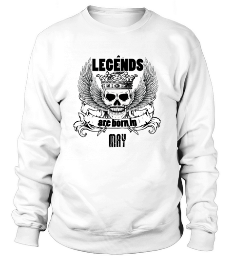Geburtstag Mai Legenden Skull Schädel Sweatshirt Unisex
