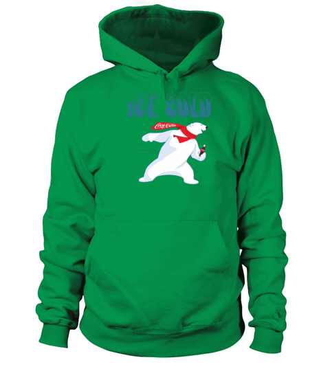 Coca Cola Ice Cold Coke Bear Pullover Women's Hoodie