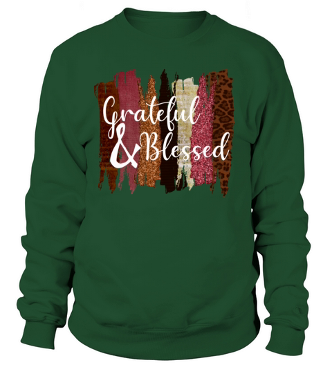 Grateful and Blessed brushstroke design Women's Sweatshirt