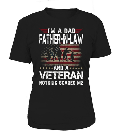 Father-In-Law Veteran Fathers Day Gift From Daughter For Dad Women's T-Shirt