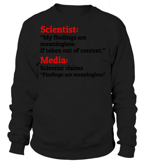 Scientist Dad Jokes Media Funny Saying Women's Sweatshirt