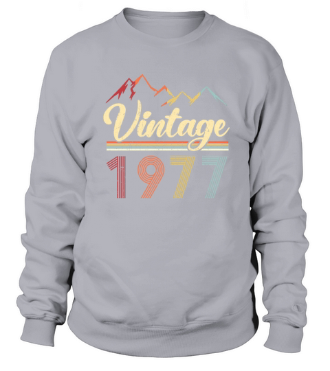 Vintage 1977 44th Birthday Retro 44 Years Old Men's Sweatshirt