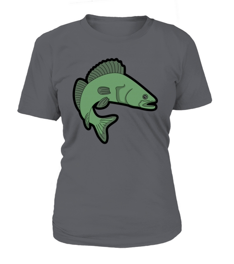 Zander pikeperch fish fishing hobby fisher present Women's T-Shirt