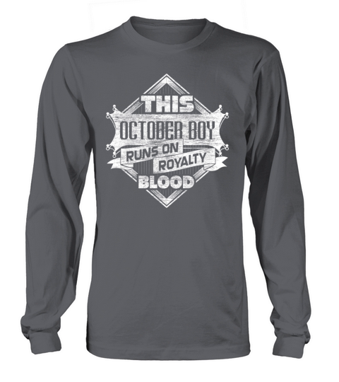 October Birthday Kings Octoberboy Gift Men's Long Sleeve
