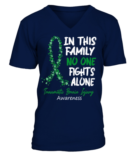 In This Family No One Fights Alone T Shirt Men's V-Neck T-shirt