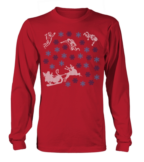 Spaceman Christmas Women's Long Sleeve