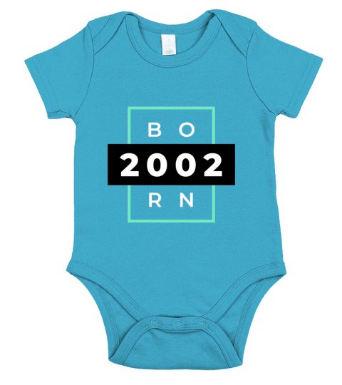 Born 2002 Short Sleeve Baby One-Piece