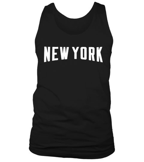 New York Design In White Tank Top Unisex