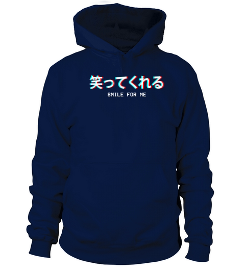 Smile For Me Japanese Vaporwave Aesthetic Gift Men's Hoodie
