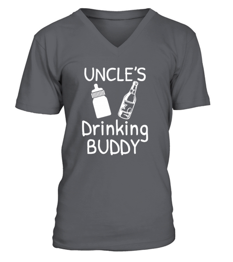 Uncles Drinking Buddy Funny Soon to Be Uncle Cute V-Neck T-shirt
